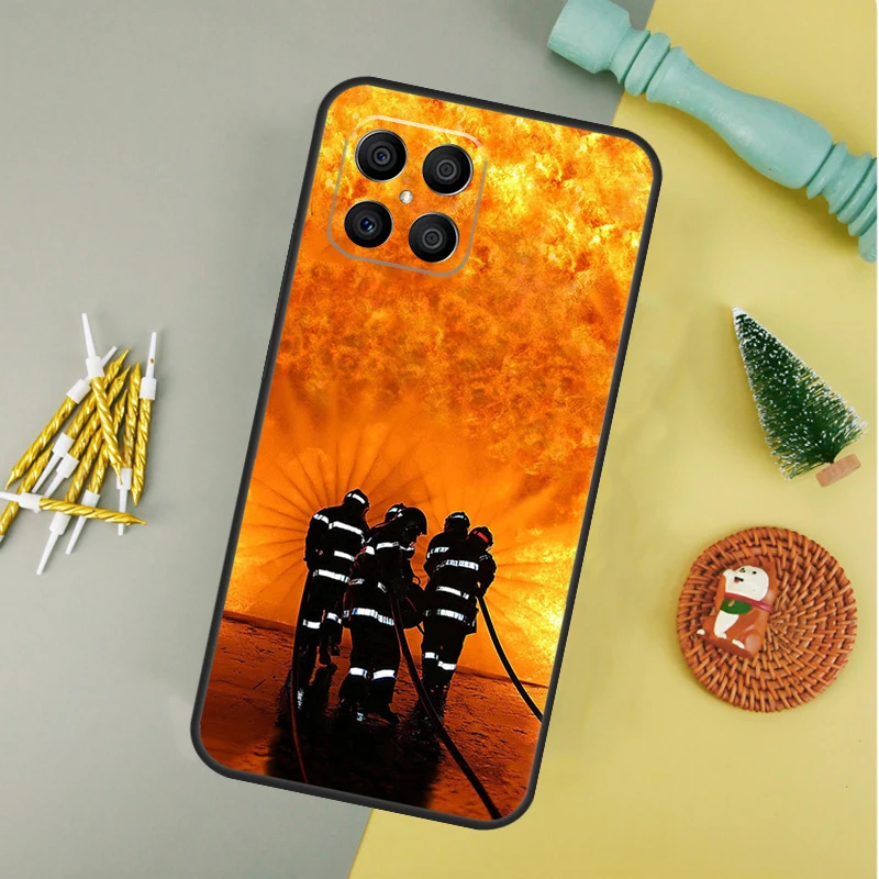 حافظة رجال الإطفاء Heroes لهاتف Honor 200 Pro 50 70 90 X8a X9a X9 X8b X9c X9b Honor Magic 7 Lite 5 6 Pro