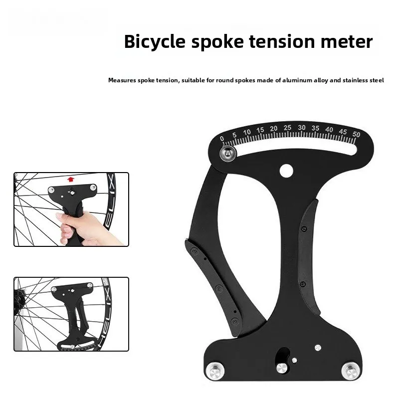 Bicycle Spoke Tensimeter, Mountain Bike Wheel Set Rim Tightness Measurer, Yaw Correction Tool