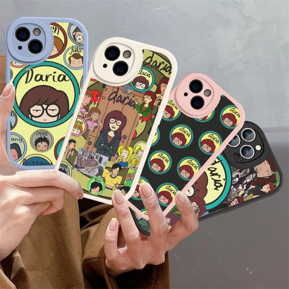 Anime D-Daria Phone Case Hard Leather For iPhone 14 13 12 Mini 11 14 Pro Max Xs X Xr 7 8 Plus Fundas