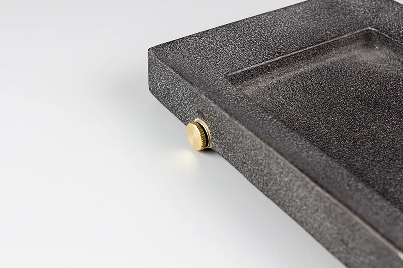 Steintee-Tablett, handgeschnitzt, chinesisches Phönixmuster, rechteckiges Tee-Set-Tablett, orientalische Dekoration für Zuhause und Büro, Geschenk, 30 x 15 cm – Detail 7