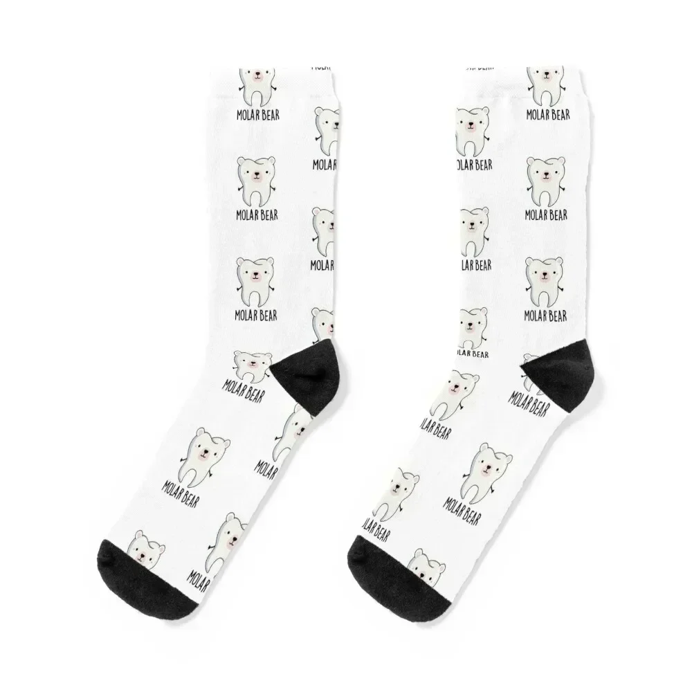 

Molar Bear Funny Tooth Puns Socks christmas gift compression Women's Socks Men's