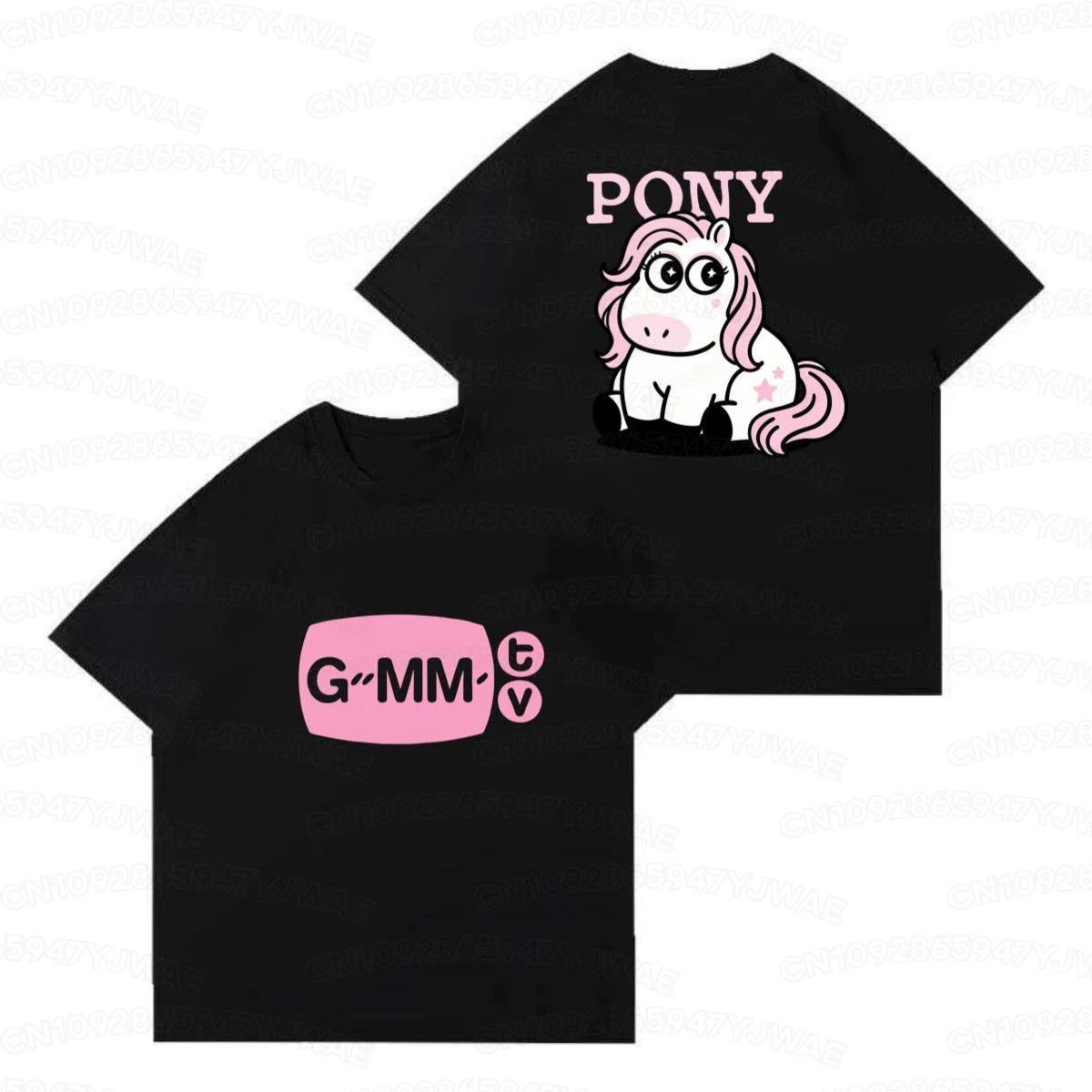 Summer Women's Men's Short Sleeve T-shirt GMMTV Outing 2026 Casual T-shirt Pegasus Pony Fans Gift Tops