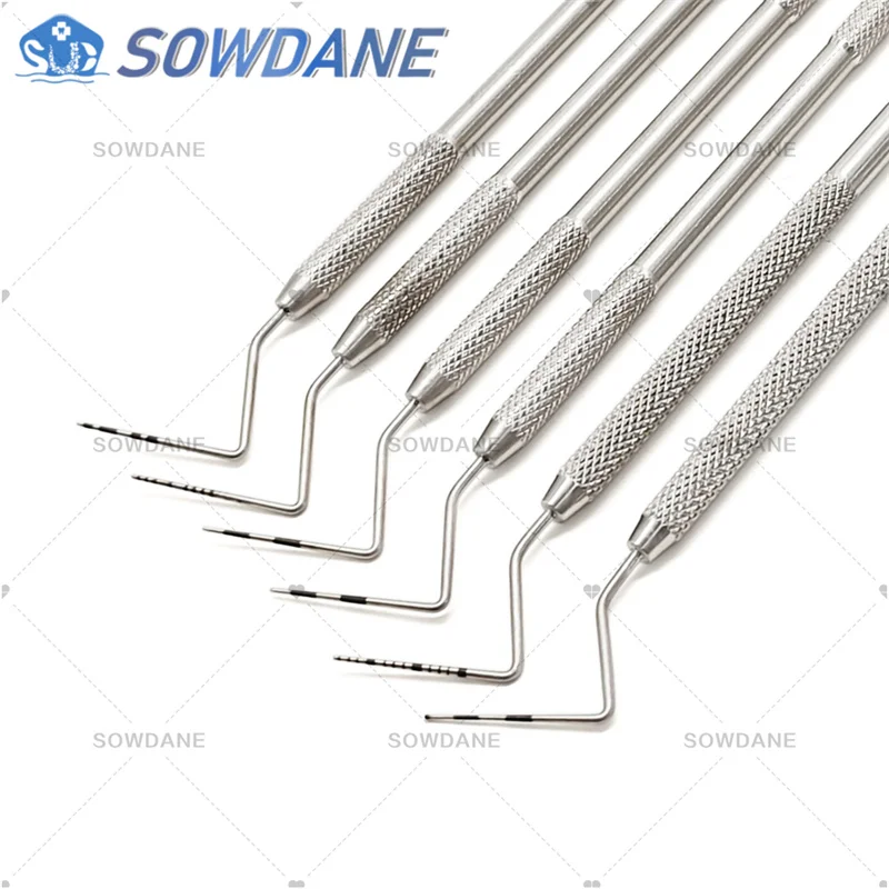 

Dental Stainless Steel Periodontal Probe with Scaler Explorer OMS Probe CPI Probe Instrument Dentist Endodontic Tool