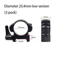 B 25.4mm low 2PCS