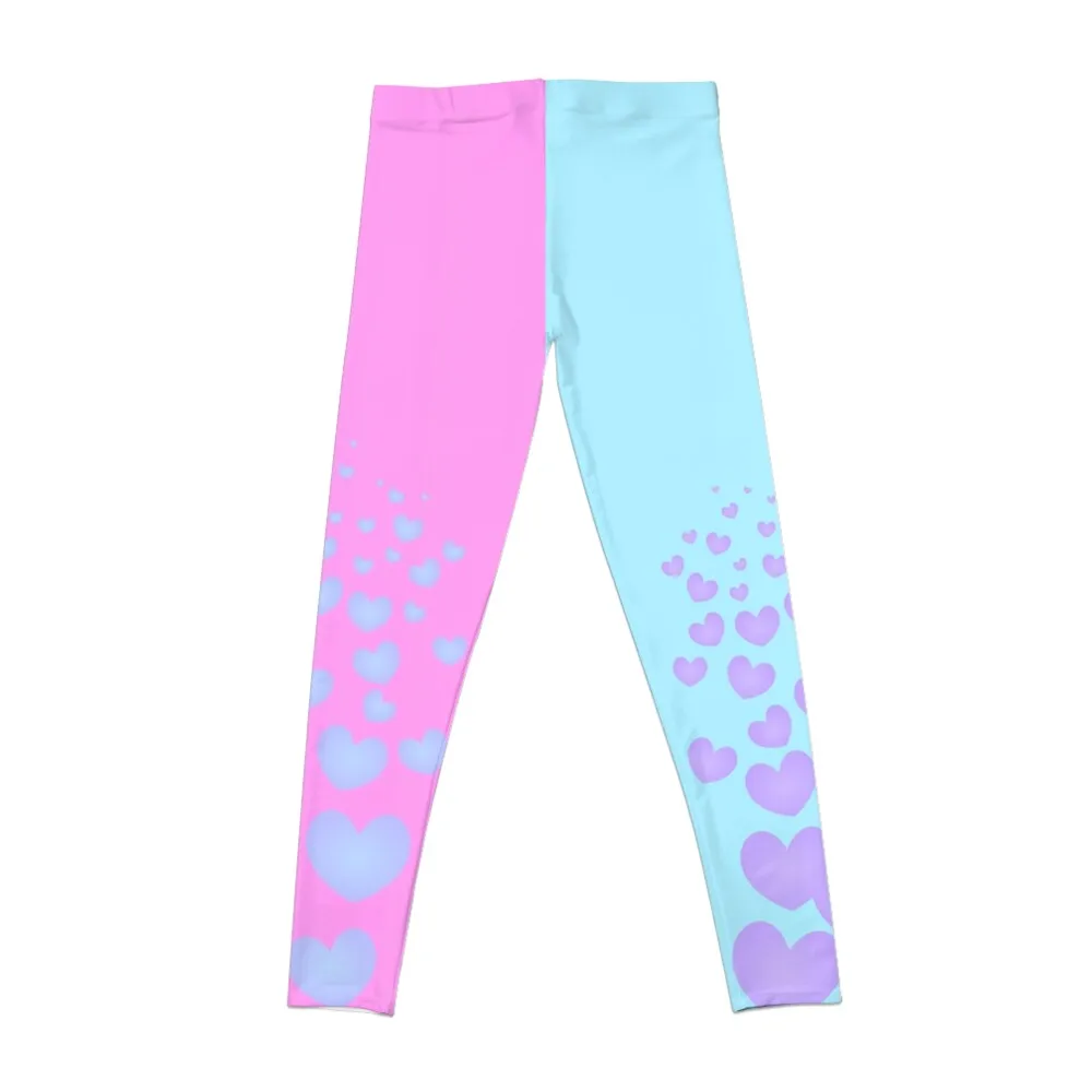 Pastel Goth Duo Colour Leggings Leggings women's sports pants high waist leggings women