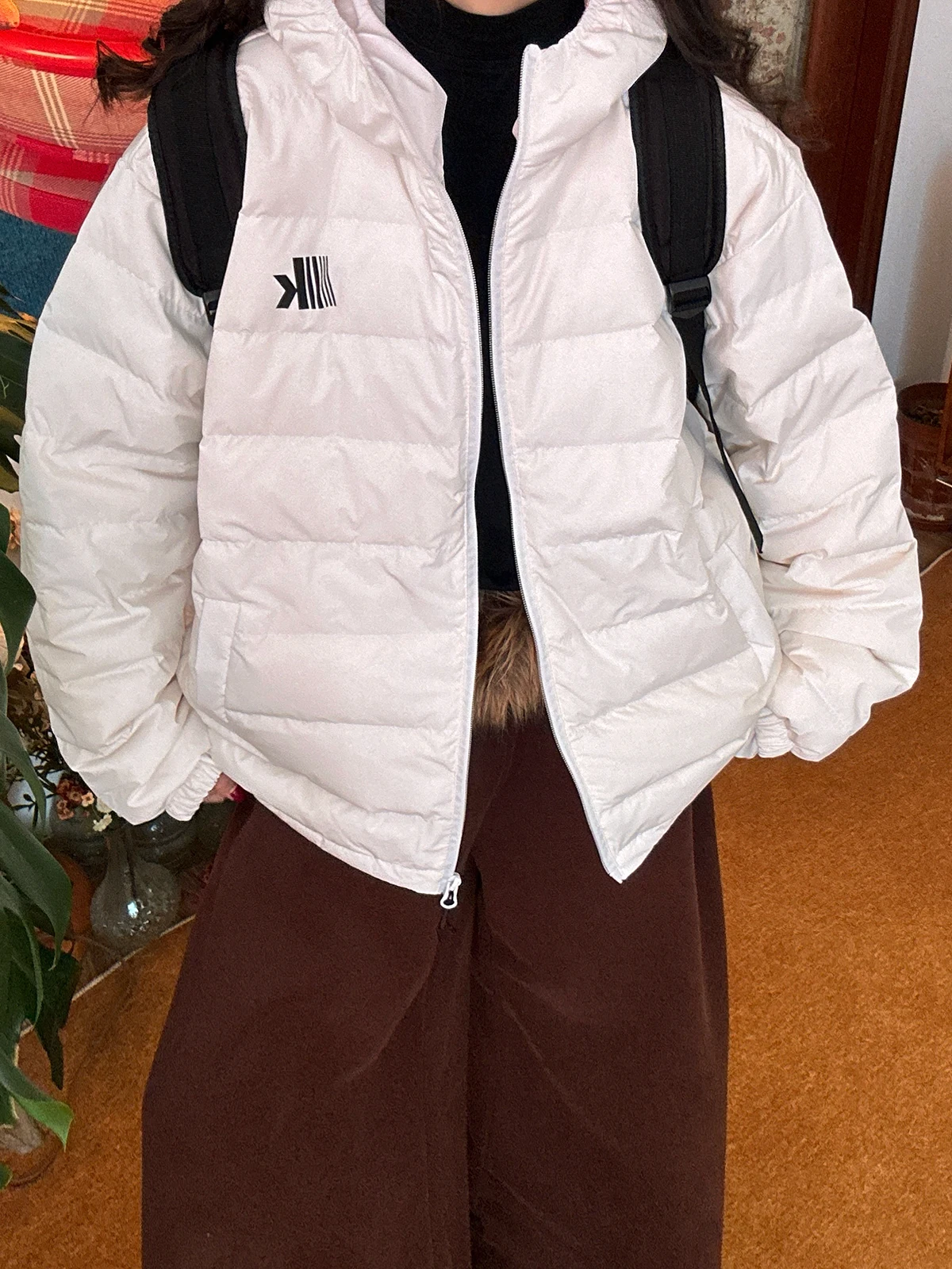 

C2 Letter Embroidery Lightweight Hooded Du down Jaet Winter New Sle Versatile Warm Outerwear White Du Feather Vest