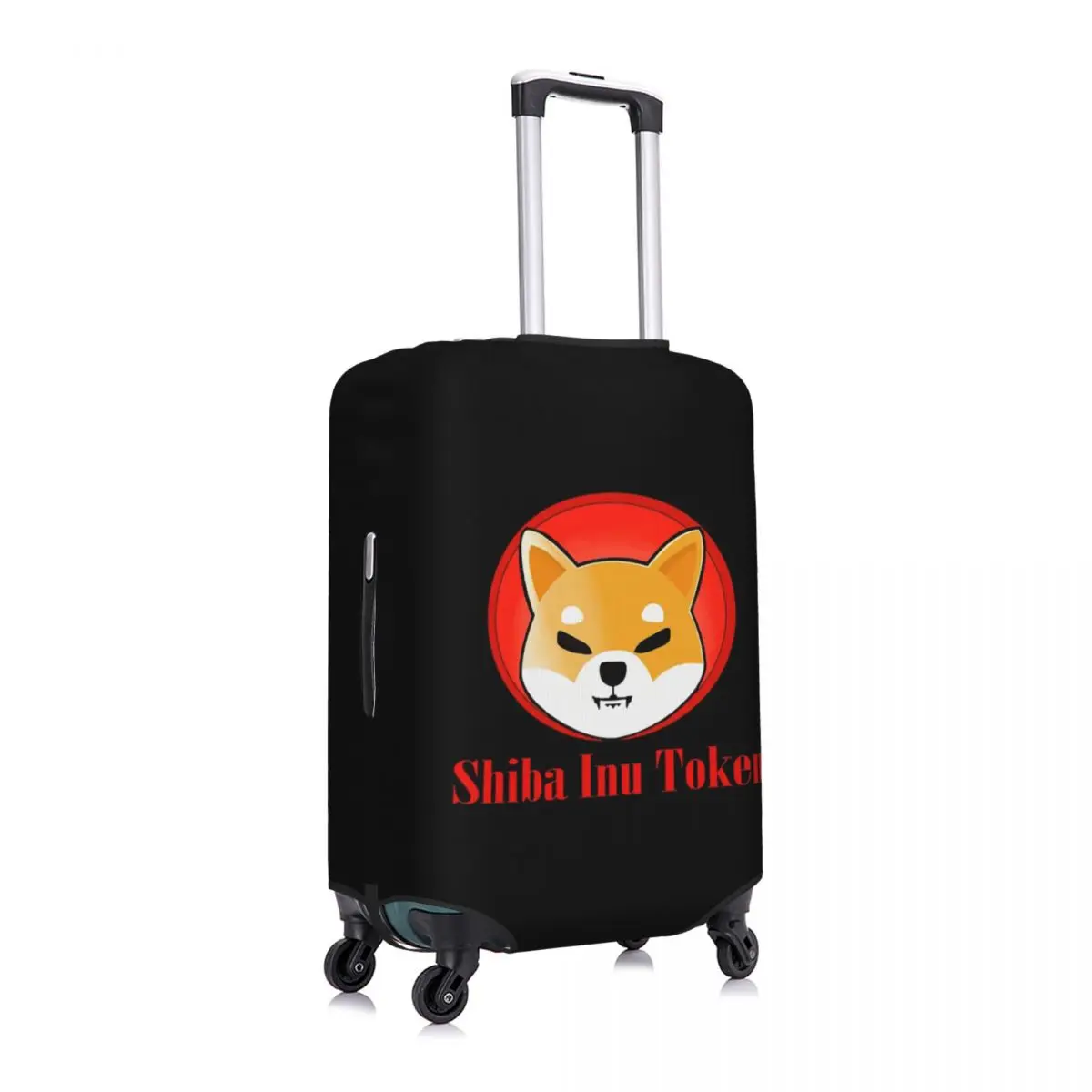 $SHIB - Shiba Inu Token With Text-compressed Print Luggage Protective Dust Covers Elastic Waterproof 18-32inch Suitcase Cover