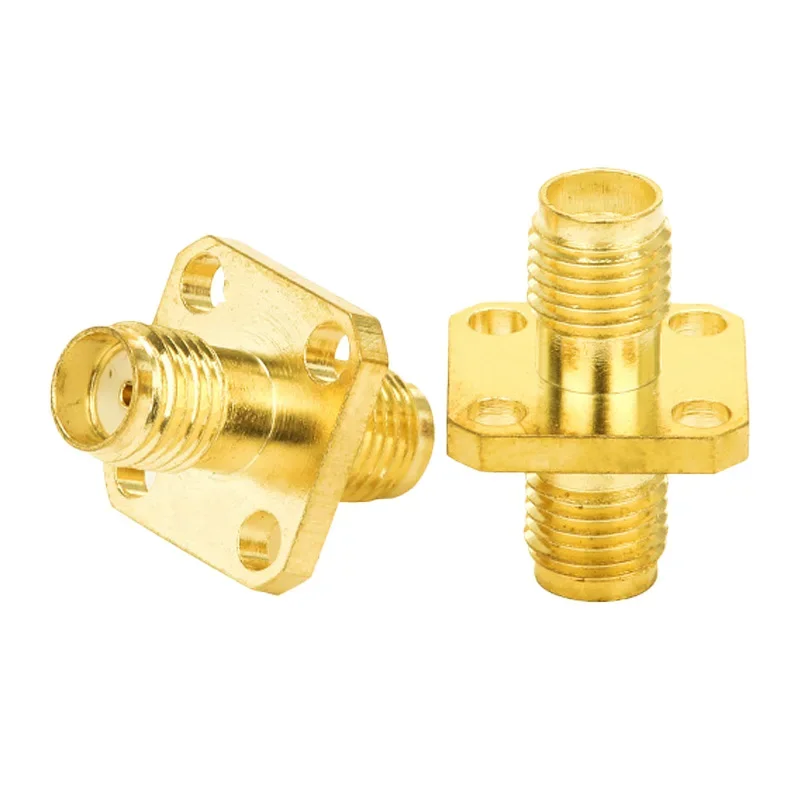 SMA To SMA Gold Plated RP-SMA Male Female Connector RF Straight Bent L Type 3 Way 90 135 Degree Adapter