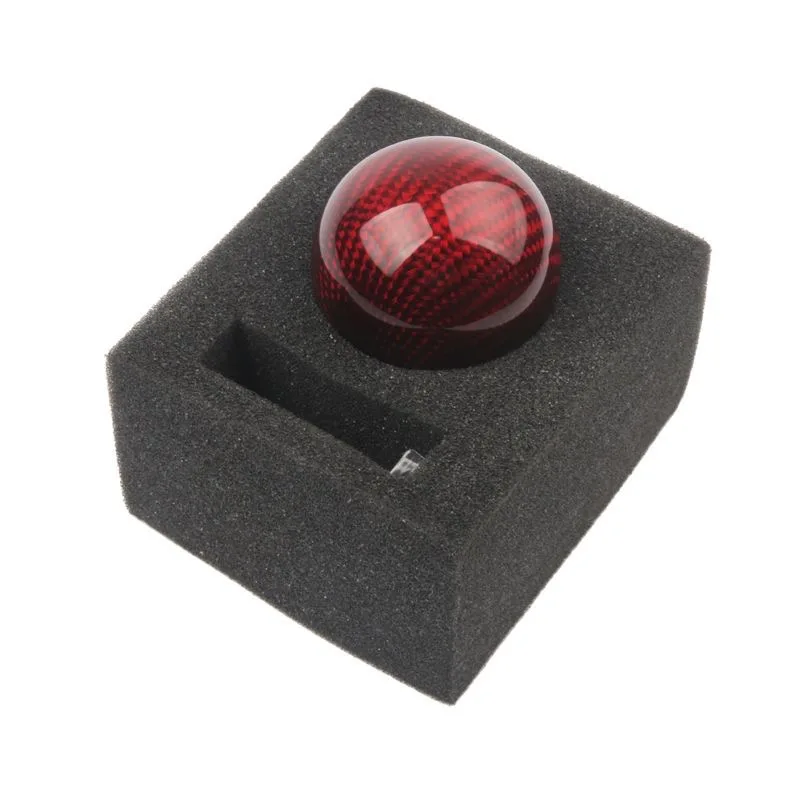 

Универсальная автомобильная ручка переключения передач из настоящего углеродного волокна, ручная коробка передач, круглая ручка в форме шара, рычаг переключения передач AT MT