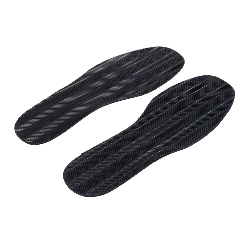 1 Pair DIY Stick On Full Soles Heel Palm Shoe Repair Anti-Slip Grip-rubber Pads - 29X11.5X0.2Cm