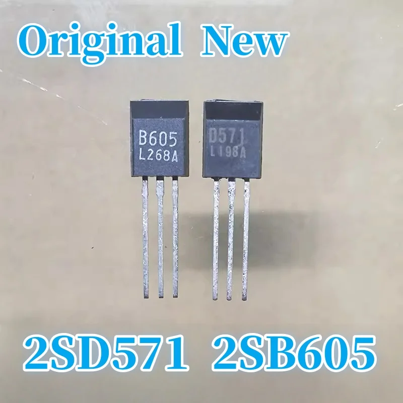 

10 пар 2SD571 2SB605 D571 B605, оригинальные, абсолютно новые, подлинные.