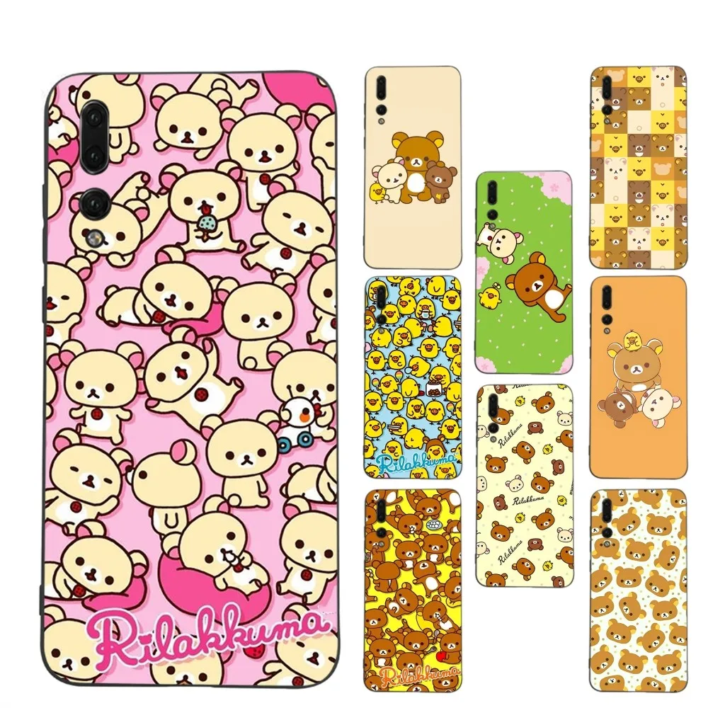 Cartoon R-rilakkuma Phone Case For Huawei P 8 9 10 20 30 40 50 Pro Lite Psmart Honor 10 lite 70 Mate 20lite