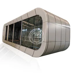 2024 Capsule Hotel Integrated Housing Capsule Outdoor Office Pod Foldable Smart Prefab House Cafe