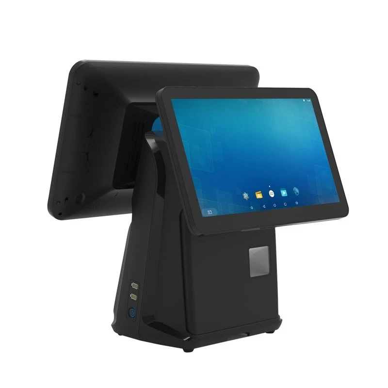 Smart pos dual-screen Android in-machine scan code, print, swipe card, cafeteria catering