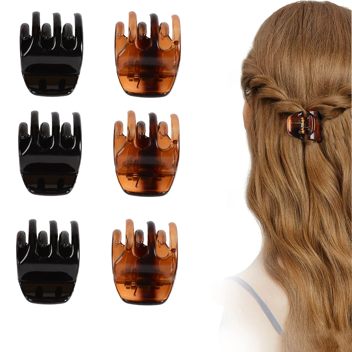 4 Pack Hair Claw Cl…