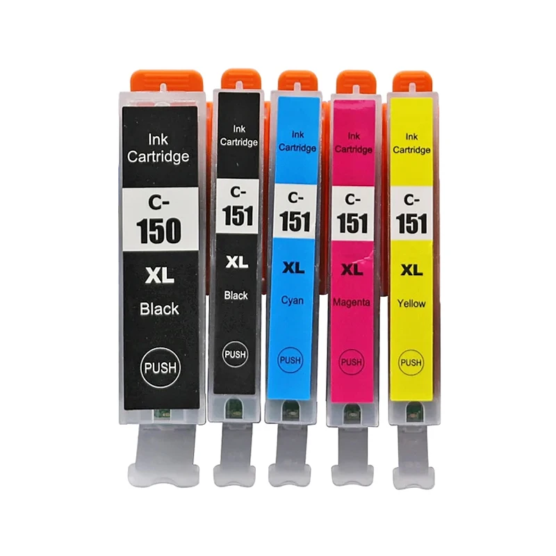 PGI150 CLI151 Ink Cartridge PGI 150 CLI 151 Compatible for Canon MG5410 MG5510 MG6410 MG7510 IP7210 IP8710 MX721 IX6810 Printer view 6