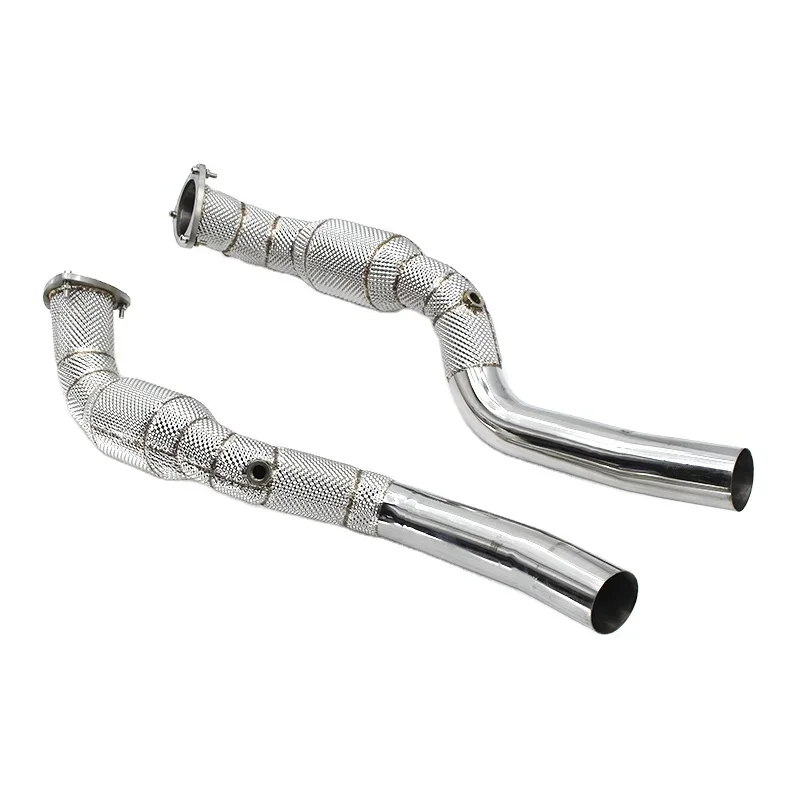 Head Section High flow Pipes branch downpipe Exhaust Pipe with catalysfor Maserati Gran Turismo/GT 4.7 2008-2023