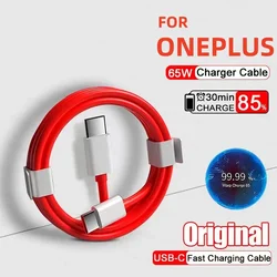 PD 65W Supervooc Cable cargador rápido para Oneplus Ace 12 11 10T 9 8T 7T Pro USB C a tipo C Cable Warp Dash carga 6T 5T Cable de datos