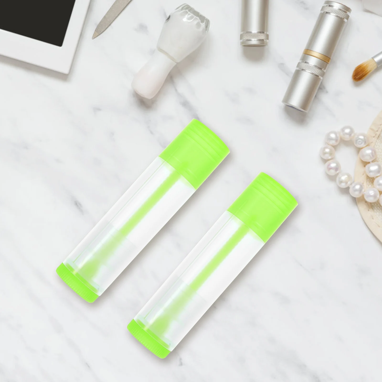 

30 Pcs Empty Lipstick Tube Portable DIY Containers for Lip Balm Gloss PP Material Safe Travel Size Lip Balm Containers