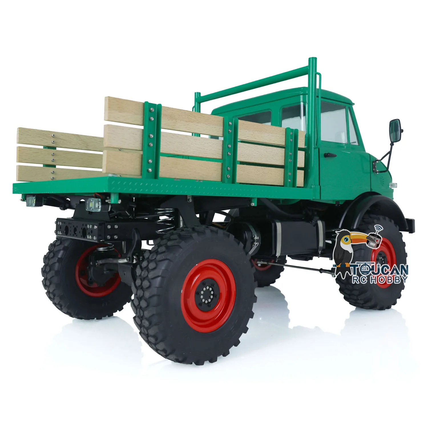 LESU 1/10 RC Off-Road 4X4 U406 Veicoli assemblati Verniciati Verde Radiocomando Auto Toucan Mini Camion Giocattoli per Ragazzi Thzh1429