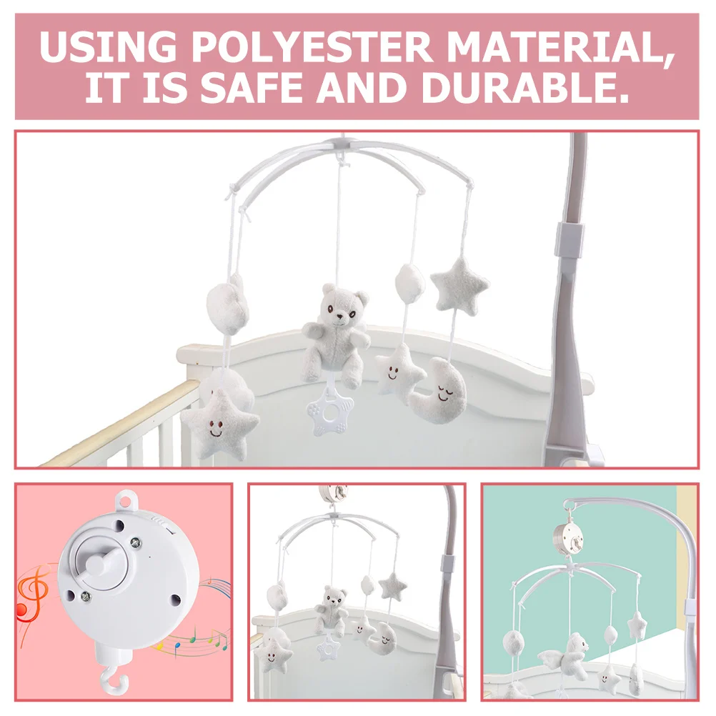 Berço móvel música berço móvel para berço presentes de chá de bebê brinquedo musical do bebê