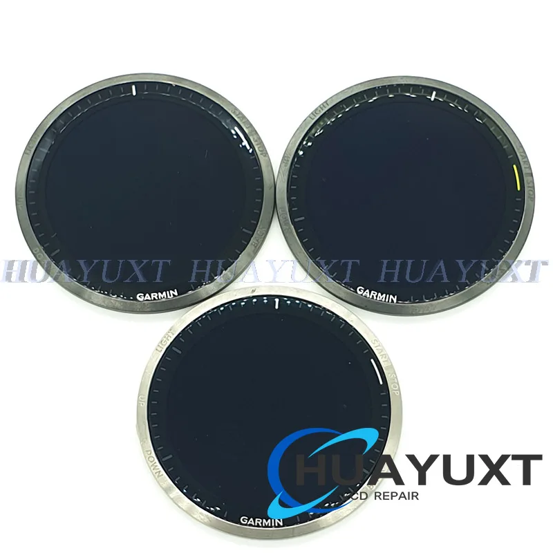 LCD display ＆ Touch Screen Glass （ With Frame ）For Garmin Forerunner 965