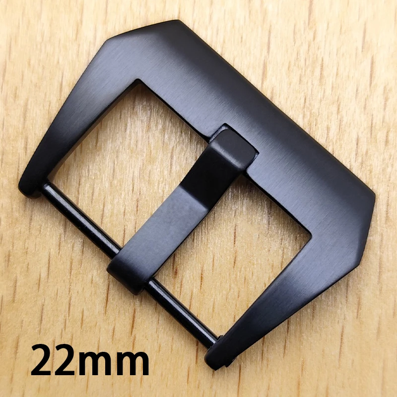 Cinturino per orologio con chiusura da 22 mm - chiusura per cinturino in caucciù argento-nero oro - chiusura per cinturino in acciaio inossidabile - parti di ricambio per accessori