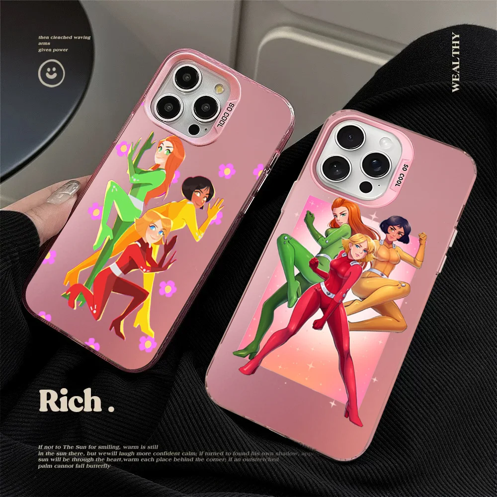 Totally Spies Phone Case For IPhone 16 15 14 13 12 11 Pro Max X XR XSMAX 8 7 Plus Matte Shockproof Back Cover