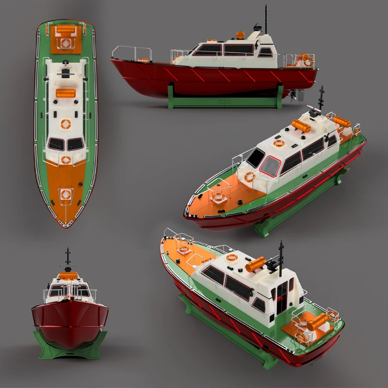 

1/33 Pilot Boat Model Kit 3D Printing Simulation Pilot Boat 70CM DIY Assembly Boat Kit