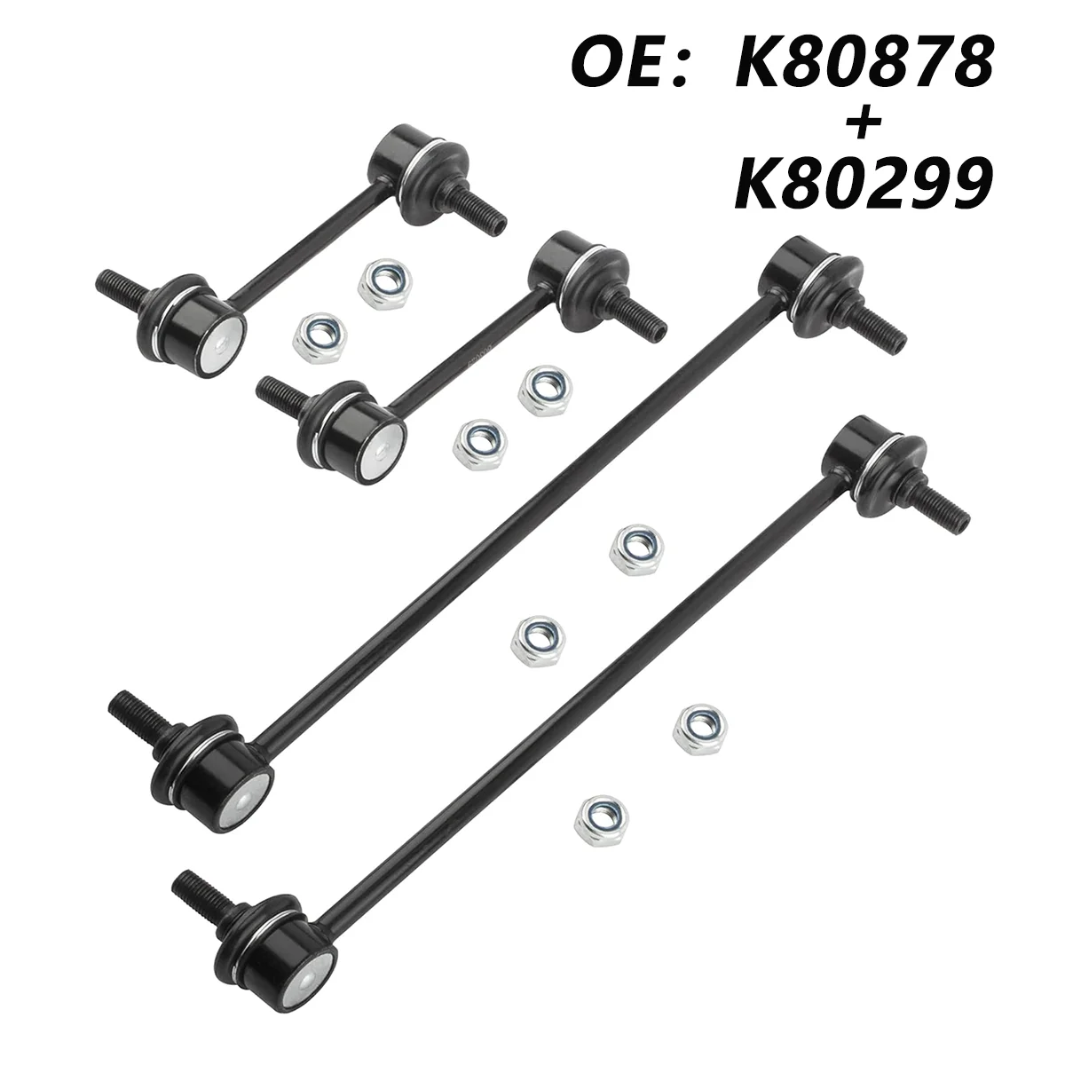 

4pcs K80878 K80299 Front & Rear + Left & Right Side Sway Bar Stabilizer Link Kit Compatible with Toyo-ta Celica 1.8L 2000-2005