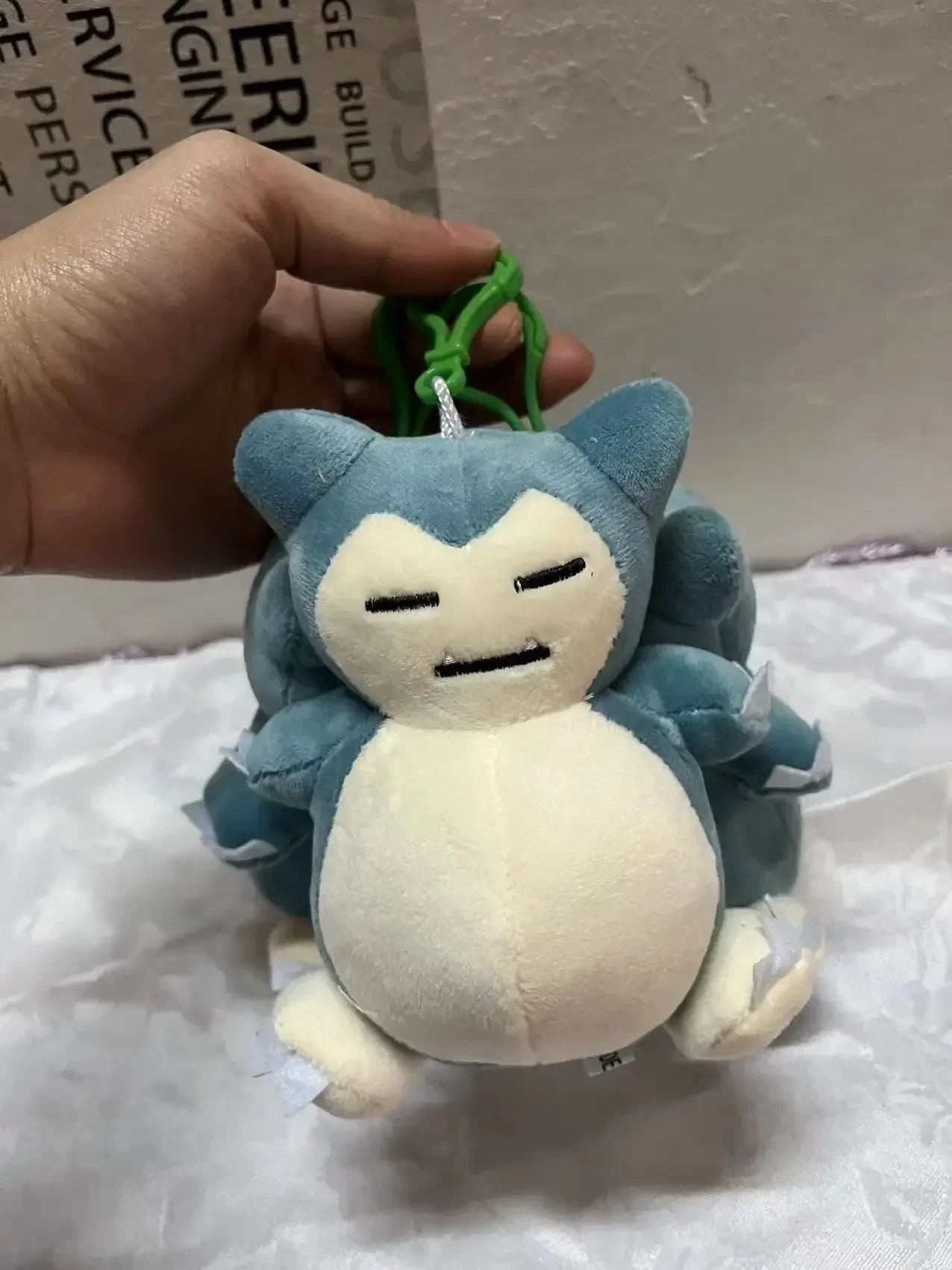 Pokemon Snorlax pluszowe 12cm zabawki lalki miękkie nadziewane brelok do kluczy z ozdobą prezent na Boże Narodzenie