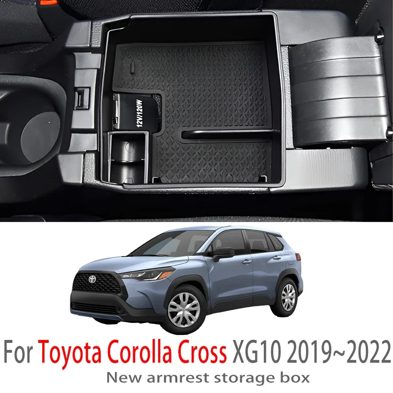 

Car Accessories For Toyota Corolla Cross XG10 2019~2022 Center Console Armrest Storage Box Multifunctional Storage Auto Parts