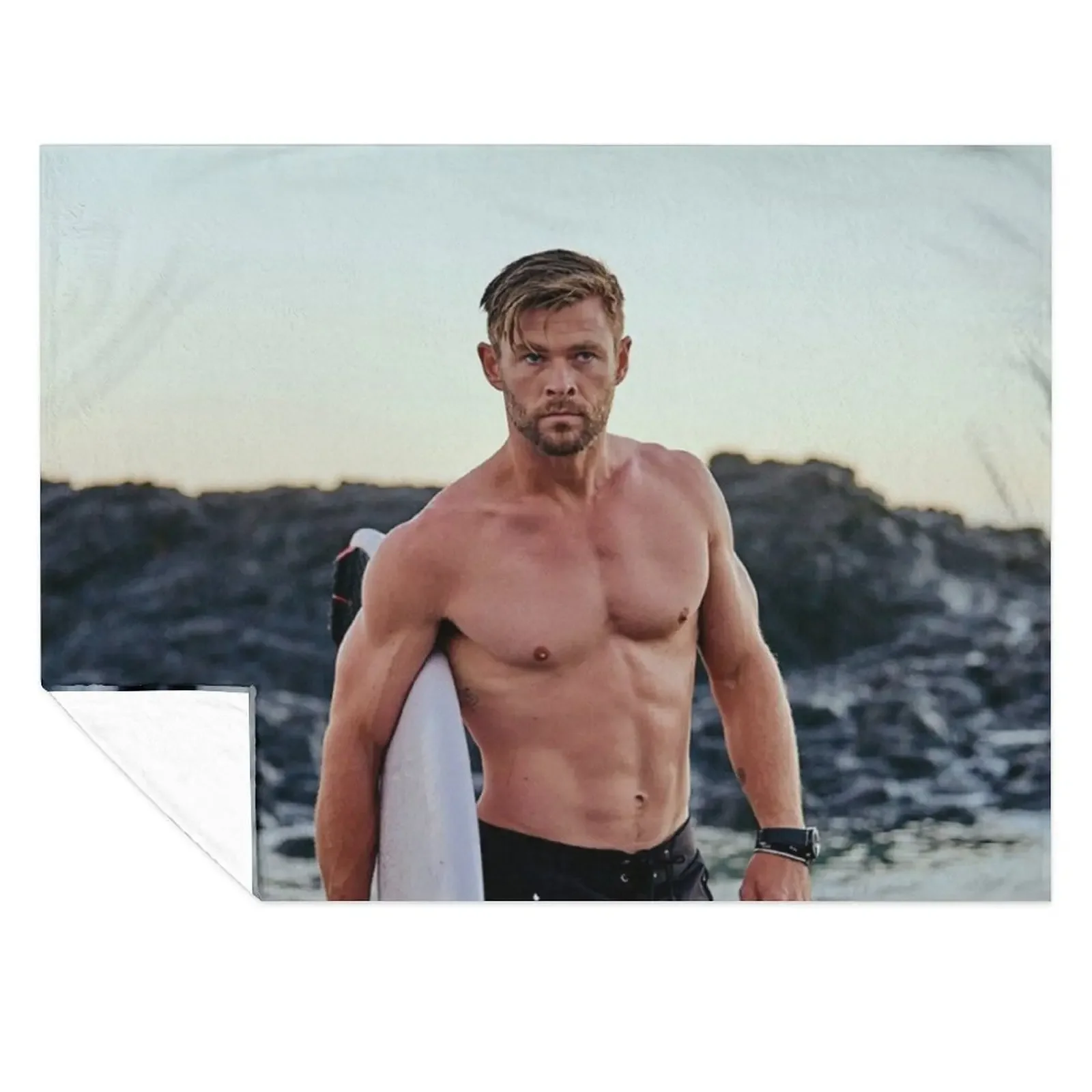 

Chris Hemsworth Throw Blanket Polar Kid'S funny gift Sofa Throw Blankets