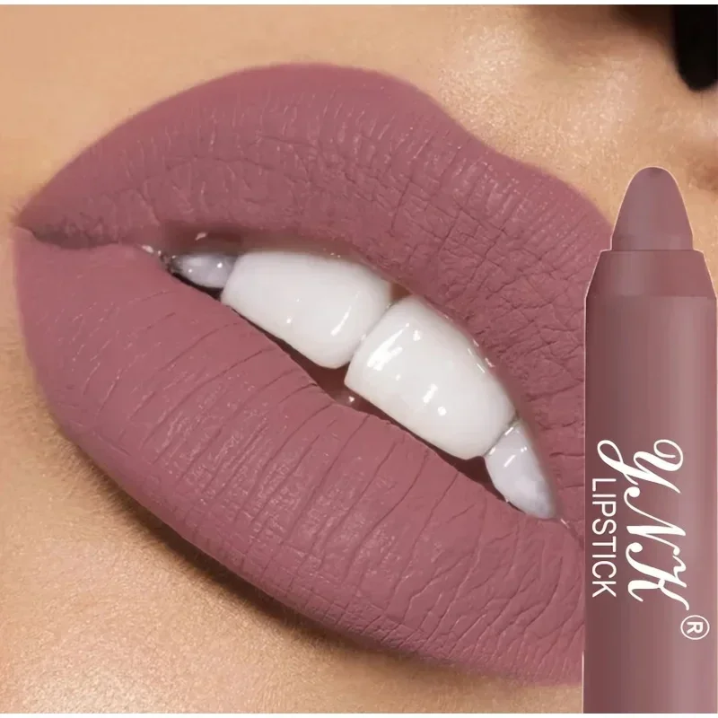 12 Farben Samt matt Lippenstifte Bleistift wasserdicht langlebige sexy rote Lippenstift Antihaft Tasse Make-up Lippen tönung Stift Kosmetik