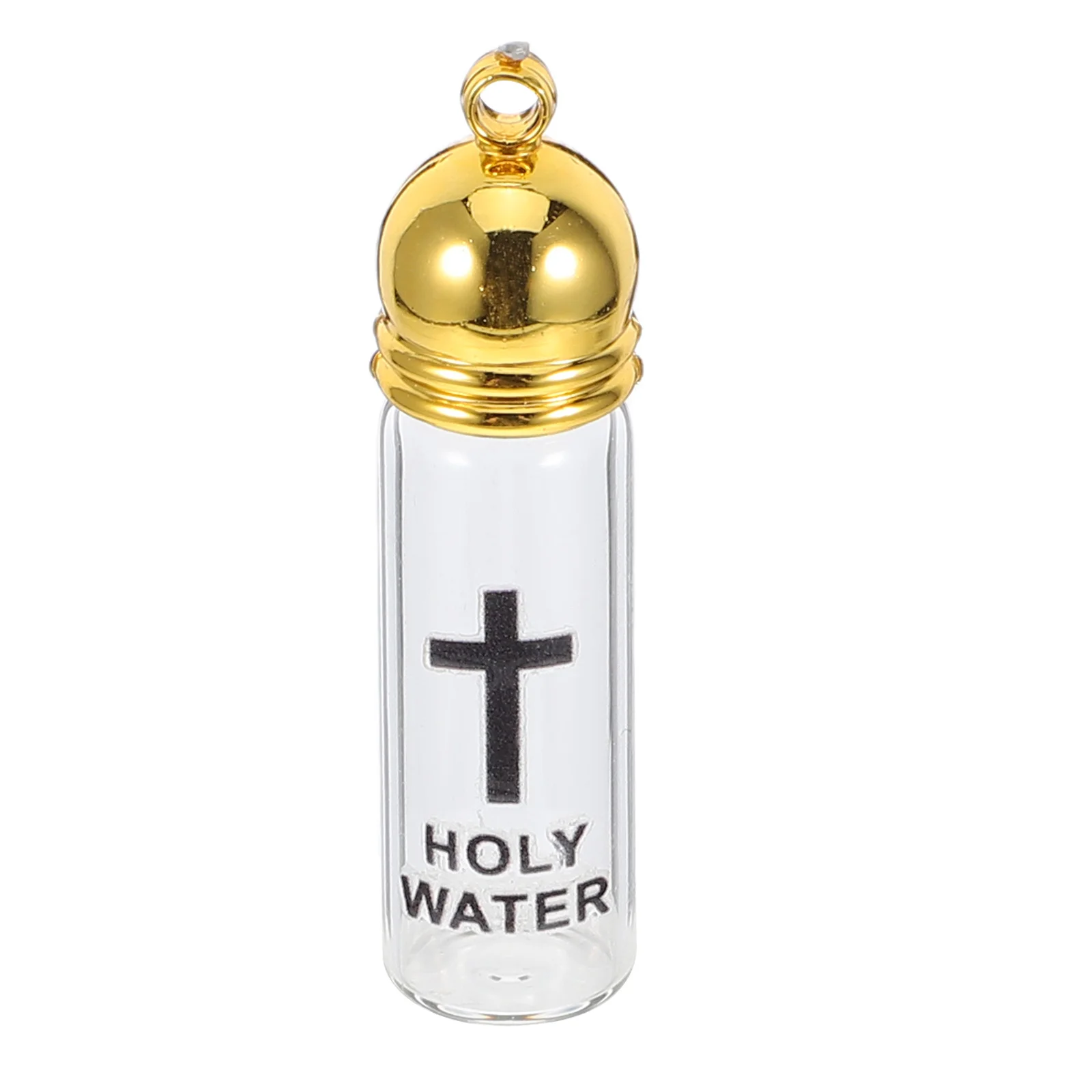 

Baptismal Bottle Clear Glass Vessel for Holy Water Vial Catholic Party Decorations