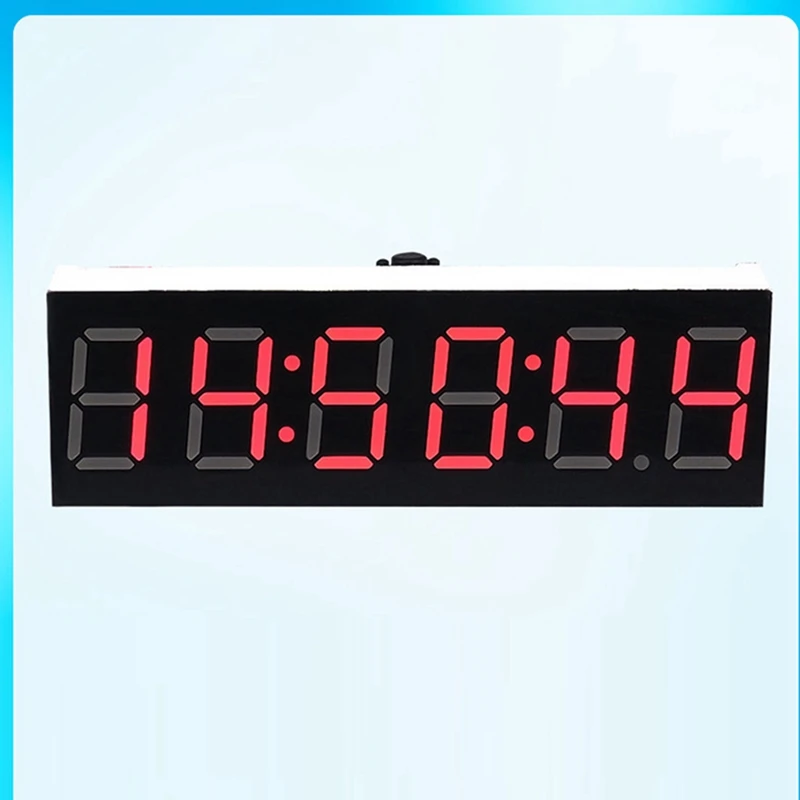 0.36 Inch 6-Bit Clock LED Digital Electronic Clock W Second Display Module Power Off Memory Brightness Adjustment