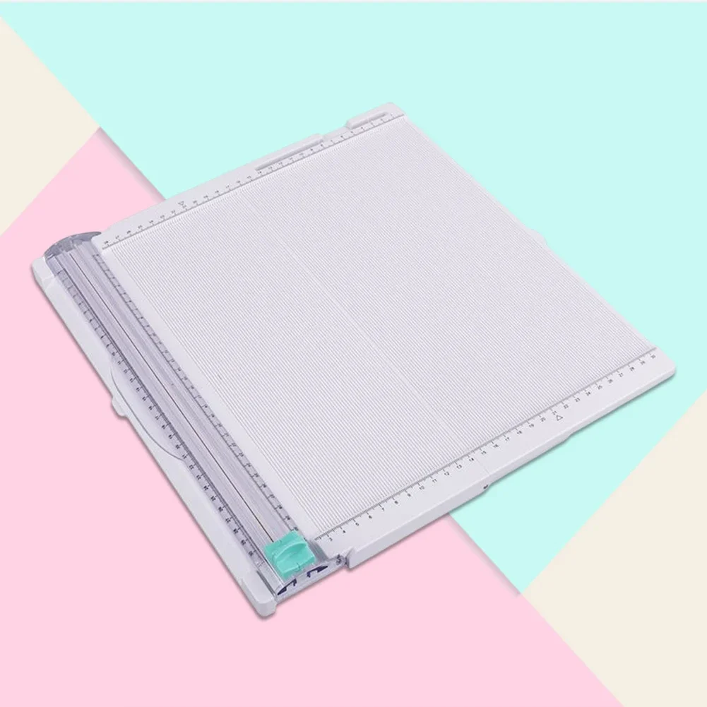 Trymer do papieru deska do przycinania gilotyna do papieru rzemieślniczego składany strzelec do albumów DIY karty do scrapbookingu maszyna do cięcia papieru fotograficznego 36x33.7cm — zdjęcie 4