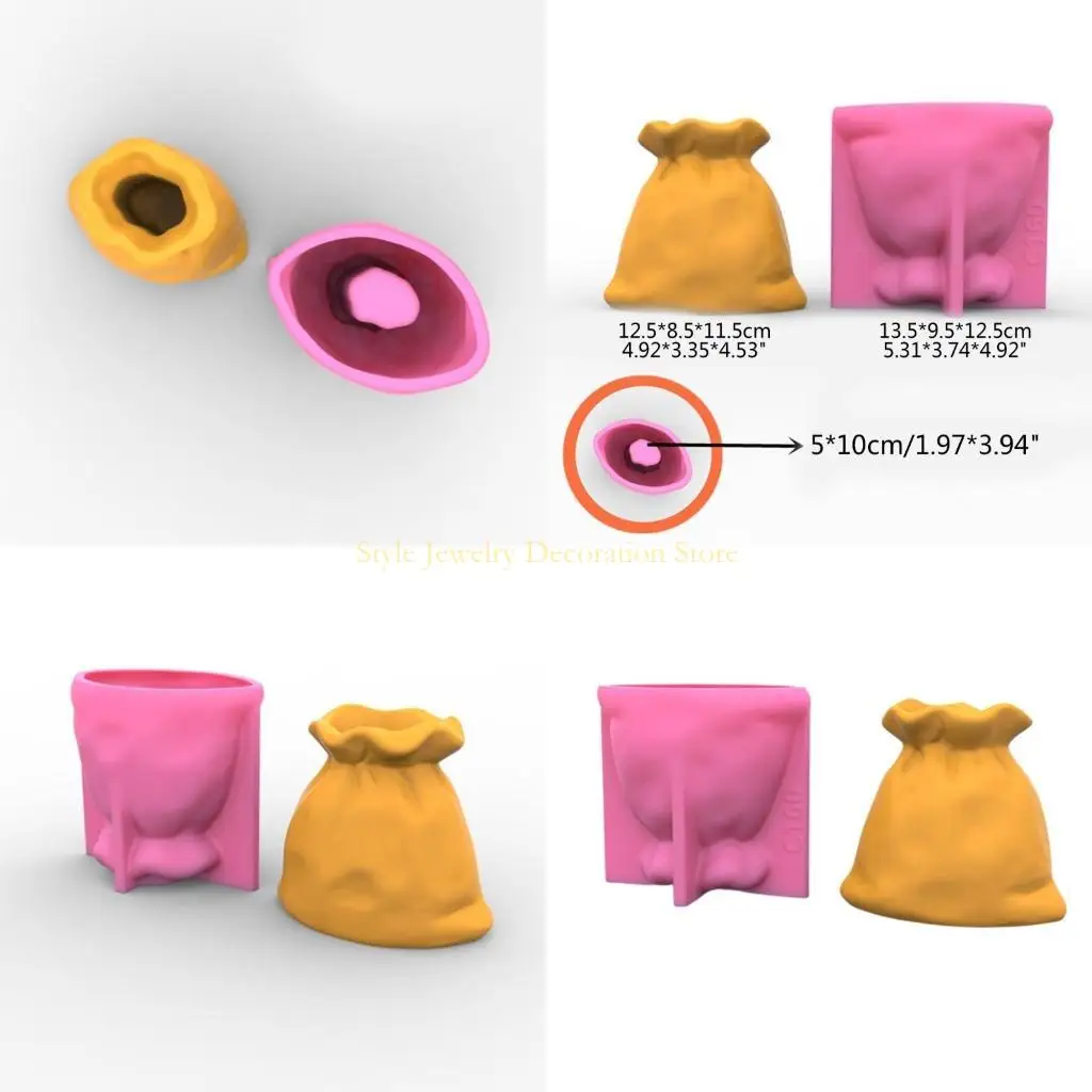 

D46E Vase Epoxy Casting Mold Pen Holder Silicone Mold Flowerpot Resin Mould