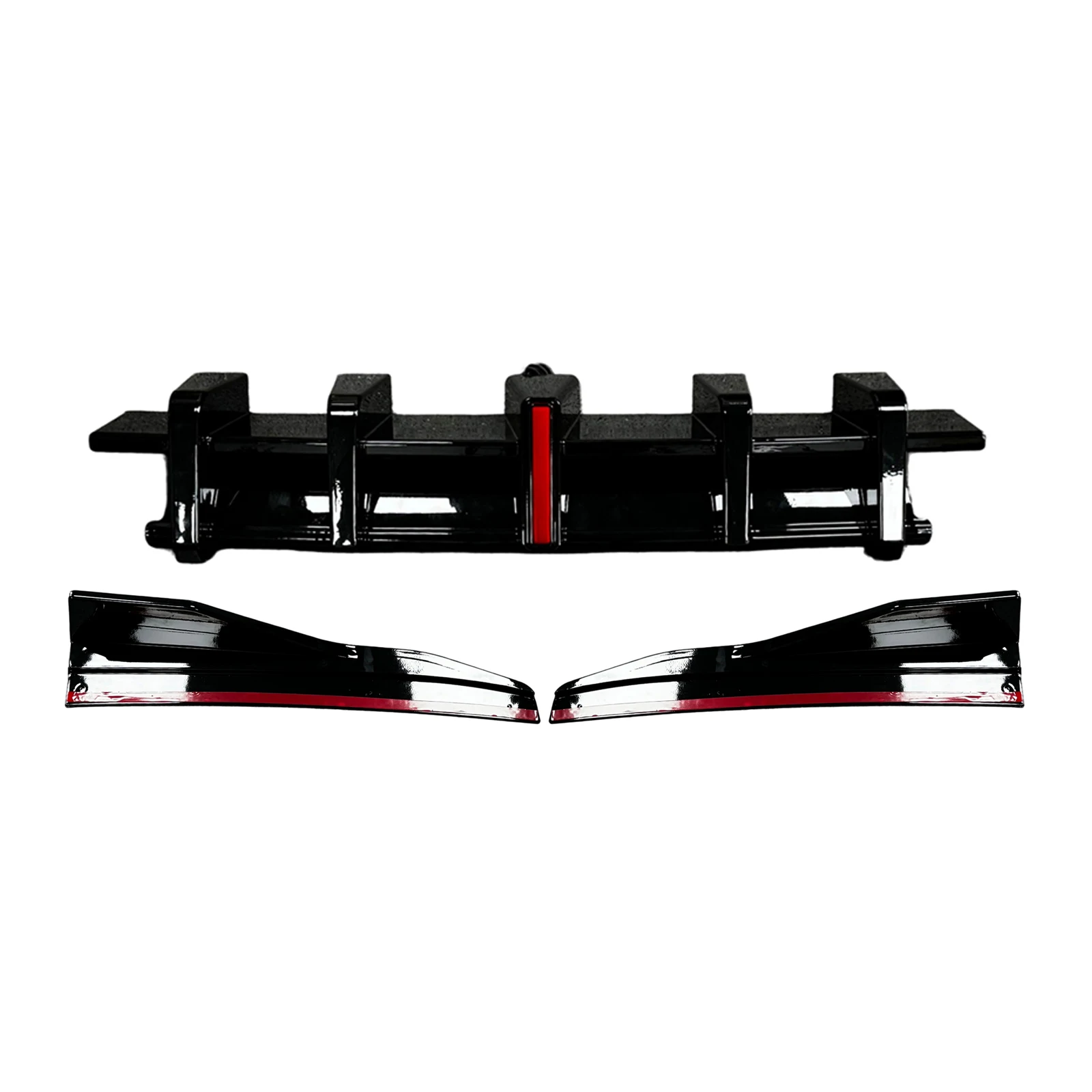 Rear Bumper Diffuser Lip For Hyundai Sonata 11th 11 Gen M Sport 2024-2026 Side Spoiler Splitter Cover Gloss Black Boot Protector