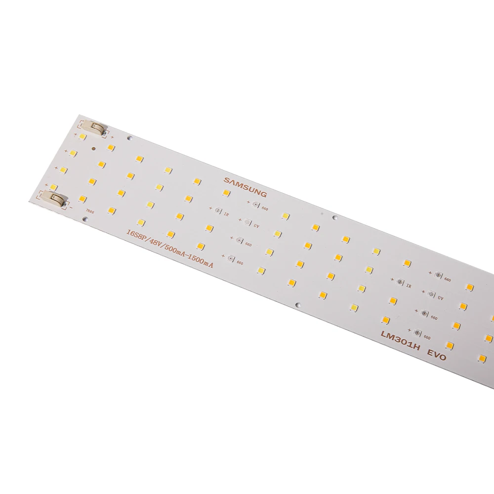 แผงไฟ LED แบบแท่ง Quantum bar LM301H EVO ของแท้ 8 ชิ้น ขนาด 510 มม. สำหรับปลูกพืช พร้อมแสง UV และ IR (เฉพาะแผง)
