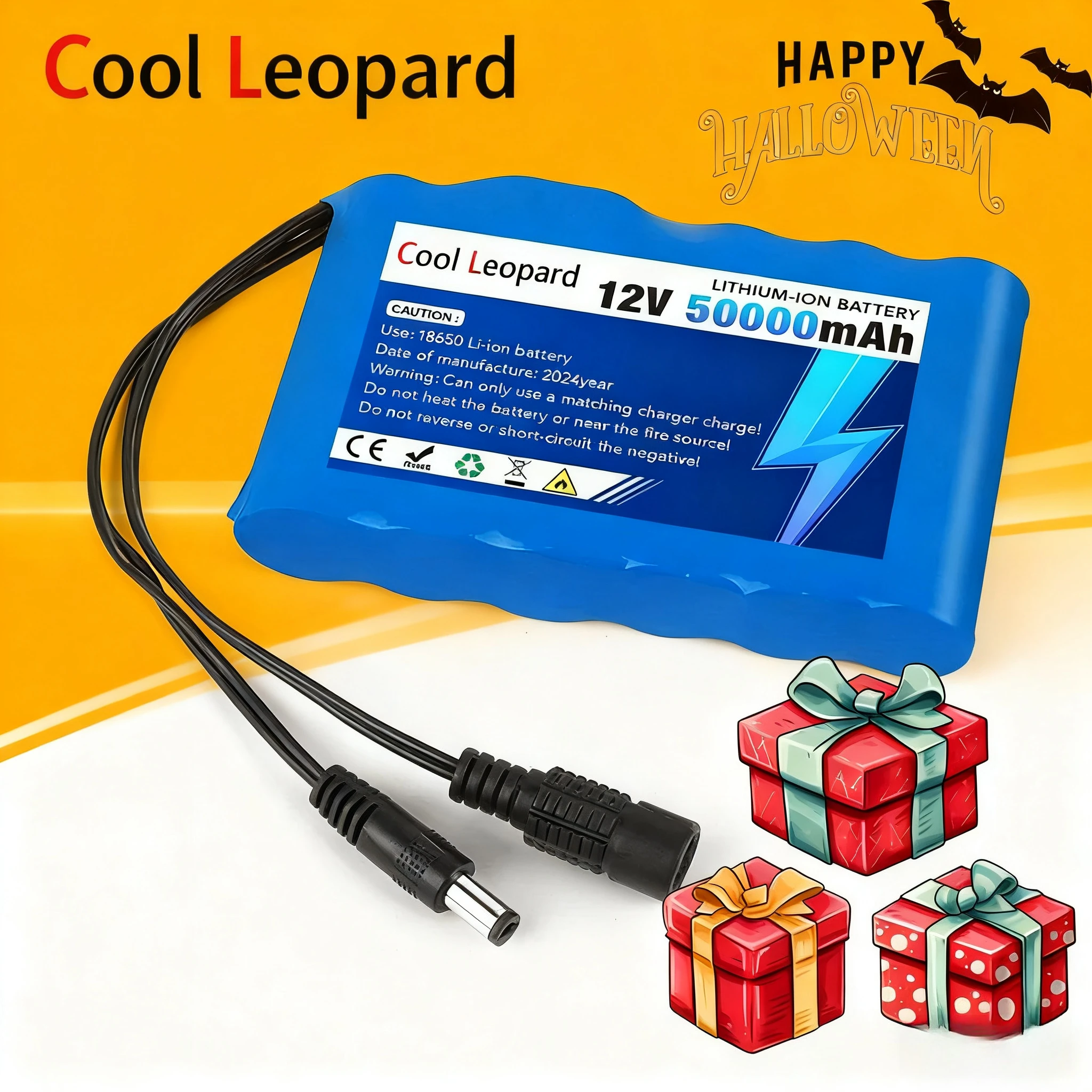 

New 12V 50000mAh Li-Ion Battery+12.6V Charger Set,For Game Console LED Light Power Bank 3S2P 18650 Rechargeable Batteries