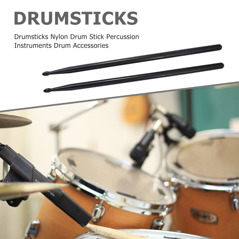 1Pair Professional Jazz Drum Sticks Colorful Nylon Drumsticks Drum Set Kit Parts Percussion Musical Instrument Accessories