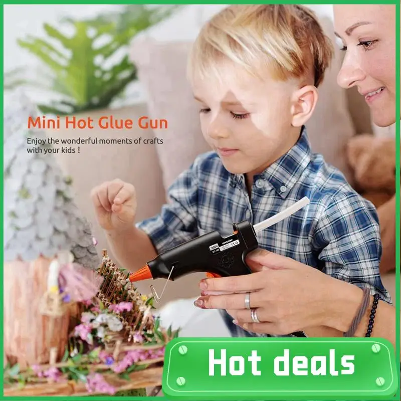 

Mini Hot Glue Tool W/30Pc Glue Sticks For DIY Projects Arts And Crafts 20W Glue Tool Home Durable Blue US Plug