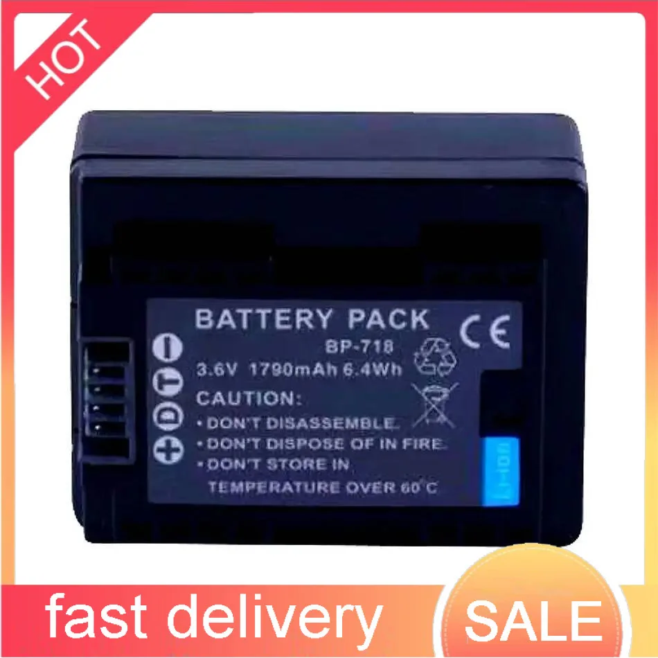 

Camera Battery BP-718 1790Mah For Canon Vixia HFR80 HFR82 HFR800 HFM50 HFM52 HFM500 HFR30 HFR32 HFR300