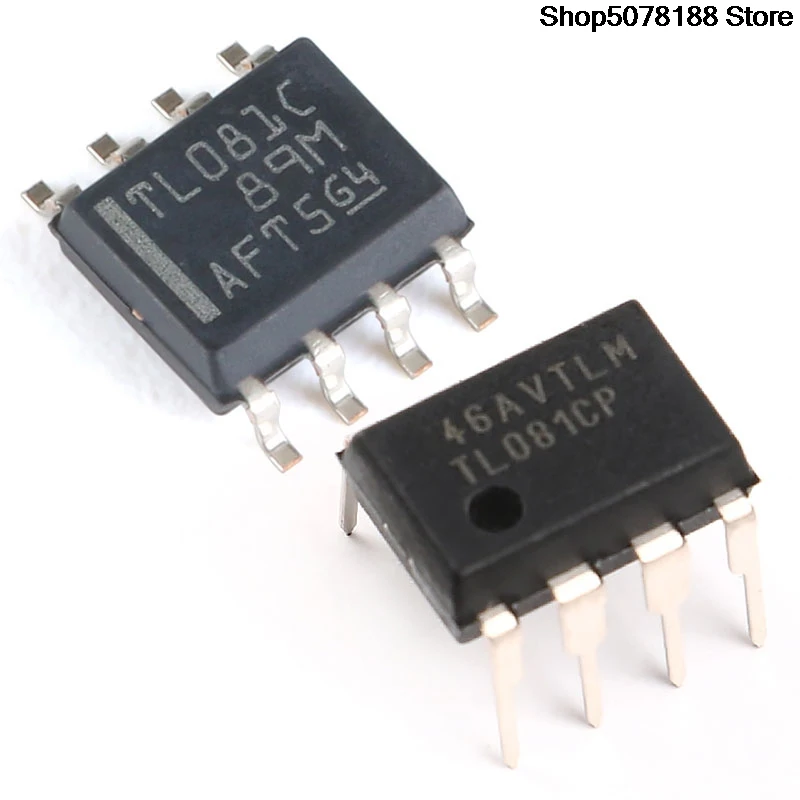 10pieces TL081CP TL081CDR chip High voltage JFET input single op amp Original