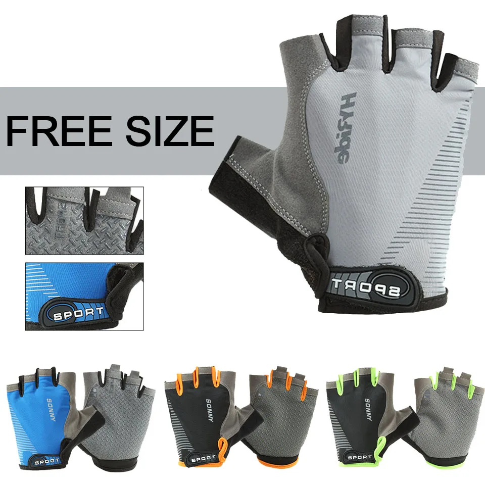 LOOGDEEL-guantes de pesca de seda de hielo para hombre y mujer, protección solar, antideslizantes, transpirables, Anti-UV, dos dedos, para deportes,