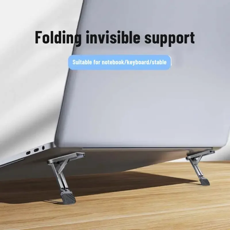 RYRA 1 Pcs Universal Laptop Stand Mini Invisible Desktop Holder For Notebook Cooling Pad Holder For Macbook Laptops Feet Bracket