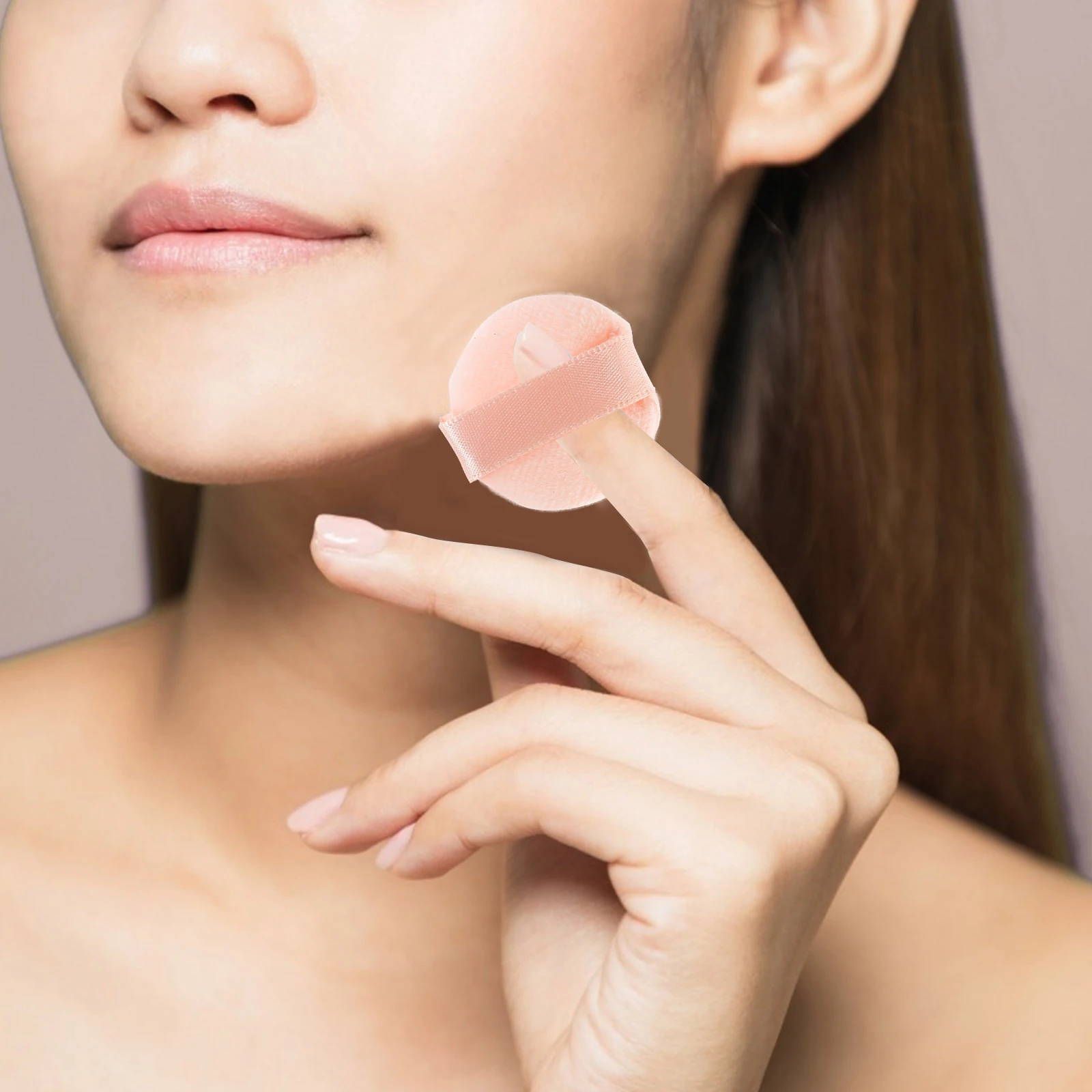 2er-Set, 2er-Set, kleines Clamshell-Etui, Spiegel, für Reisen, lose Hülle, kompakt, leicht, auslaufsicher, langlebig, tragbar, Mehrzweck-Make-up