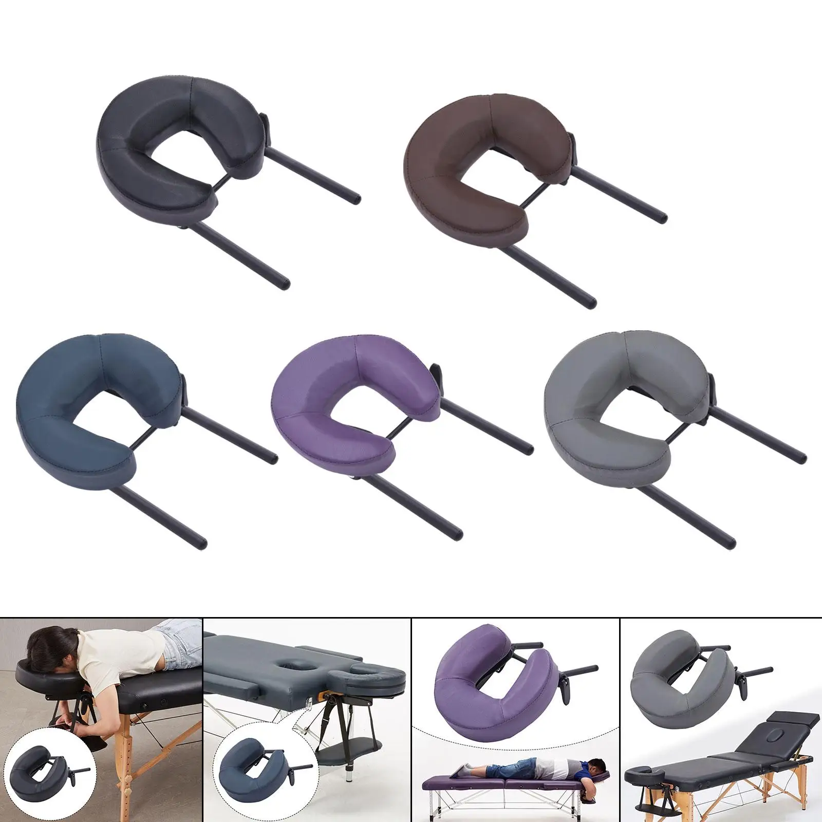 

Massage Table, Face Cradle & Pillow, Neck & Head Cushion, Portable