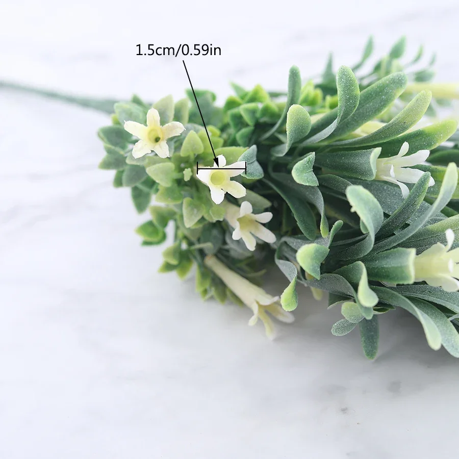 mini artificial flowers plastic lily water plants fake leaves bunch flowers waterweed green garden decoration home for bouquet